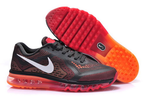 Air Max 2014 Mens Shoes Black Red Orange White For Sale